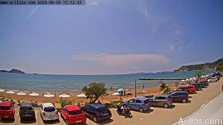 20230603 Arillas Corfu Live Webcam [upl. by Lohner405]