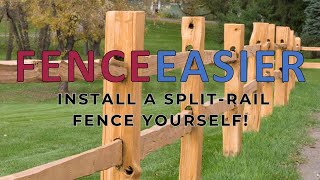 The Easiest Log Rail Fence Install Youll Ever See [upl. by Jolee]