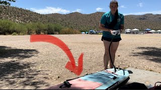 Is this paddle board actually any good Quick review video  ROC Inflatable Paddle Board Review [upl. by Saunderson]