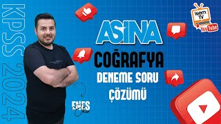 4 Kpss Coğrafya Deneme Sınavı  4  Enes EKER  İsemTV 2024 [upl. by Nbi]