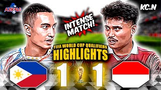 Philippines vs Indonesia Highlights  AFC World Cup Qualifiers 2026 [upl. by Kan]