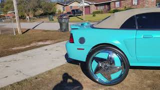 True Gritt Customs Mustang pearl paint job on 30s floaters [upl. by Ena]