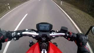 Ducati Monster 821 2020 Raw sound with Termignoni Slipon [upl. by Niwrehs]