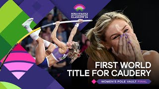 Molly Caudery flies to pole vault gold 🔥  World Indoor Championships Glasgow 24 [upl. by Aticilef114]