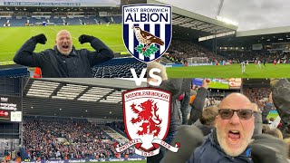 WBA VS MIDDLESBROUGH VLOG DIKE DOUBLE BLOWS BORO AWAY [upl. by Hafeenah]