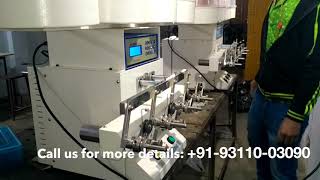 Four Spindle Relay Coil Winding Machine [upl. by Carpet31]