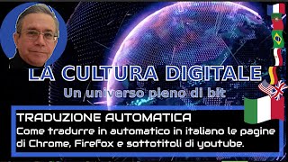 Traduzione automatica in Italiano per Crome Firefox Youtube sottotitoli [upl. by Neelie]