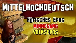 Deutsche Literatur 3  Mittelhochdeutsch Höfisches Epos Minnesang Volksepos [upl. by Boigie]