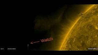 NASA live feed shows UFOs near the SUN Aug 2016 [upl. by Hofstetter]