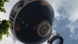 Raw Winds Whip Passenger Balloon over Berlin [upl. by Suiramed253]