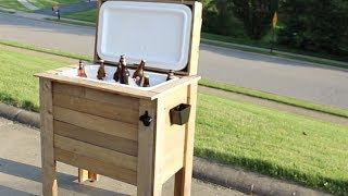 How to Build a Rustic Cooler  by Home Repair Tutor [upl. by Ardnosac]