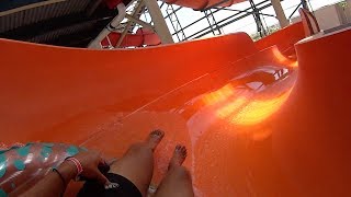 Cyclone Water Slide at Schlitterbahn South Padre Island [upl. by Kared]