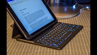 A Superb Bluetooth Backlit Keyboard Case for iPad thats very Affordable by Inateck [upl. by Kcirdor]