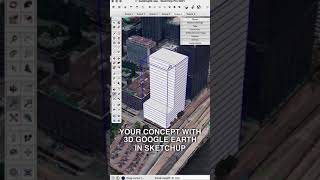 3D Google Earth in SketchUp Shorts sketchup PhotoCatch modélisation render googleearth [upl. by Nottnerb]