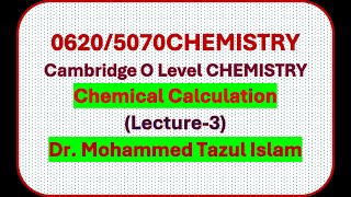 Moles and Concentration Calculations for solutions Lesson  3 [upl. by Akcir83]