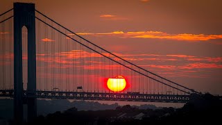 Sunset ASMR Meditation Music  Verrazzano Bridge  BAY RIDGE 070113  Brooklyn NYC [upl. by Lally]