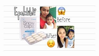 Snow Caps Glutathione Review  Tagalog [upl. by Imit64]