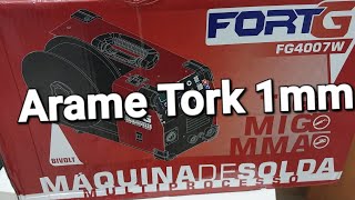 FORTG 4007 ARAME TORK 1MM E FUNÇÃO INDUTÂNCIA [upl. by Lesab]