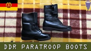 East German Fallschirmjäger Paratrooper Jump Boots [upl. by Onfroi]