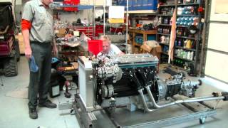 1964 Jaguar Mk2 38L Straight 6 Motor Starting for First Time at Gassman Automotive [upl. by Irrot]