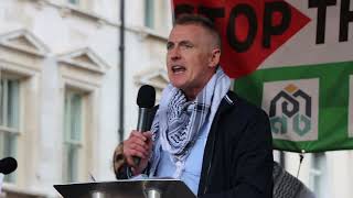 🇵🇸 Declan Kearney delivers a fantastic address to an enormous crowd at Palestine rally in London [upl. by Kelly283]