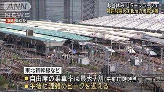 お盆休み Uターンラッシュ 高速道路は最大30kmの渋滞予測2024年8月14日 [upl. by Tilden]