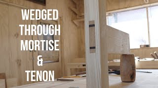 How I cut a Wedged Mortise and Tenon [upl. by Ayisan]