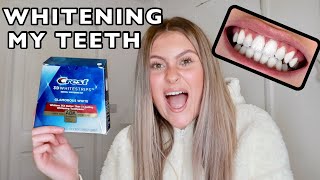 I USED CREST 3D WHITESTRIPS FOR 14 DAYS AND THIS IS WHAT HAPPENED  GLAMOROUS WHITE  UK [upl. by Tormoria]