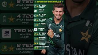 Pakistan Cricket Schedule 2024 pakistancricket shaheenafridi babarazam [upl. by Seagrave319]