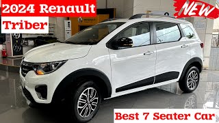 Best 7 Seater Car 2024✌️Renault Triber 2024 Model Review  Renault Triber  Renault Triber 7 seater [upl. by Trebreh]