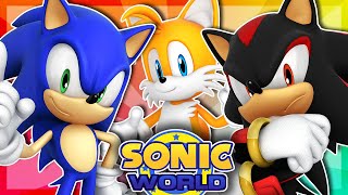 Sonic Shadow amp Tails Play Sonic World [upl. by Torrin]