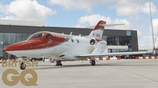 HondaJet private jet review  British GQ [upl. by Aicilra558]