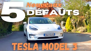 5 nouveaux DÉFAUTS de la Tesla Model 3 [upl. by Elvia]