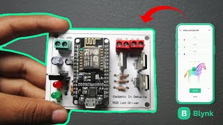 ESP8266 WiFi RGB LED Controller DIY Guide with Blynk App for Wireless Colour Control Using Mobile [upl. by Anomar]