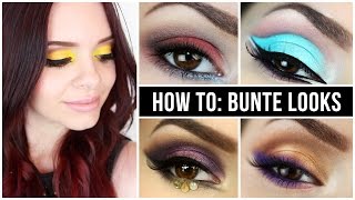 How To BUNTES AUGENMAKEUP  Tipps amp Tricks  Makeup 1x1 [upl. by Mcnutt]