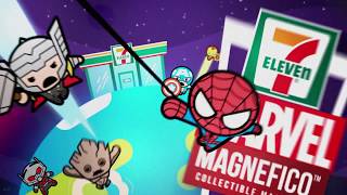 7Eleven Malaysia Marvel Magnefico Collectable Magnets [upl. by Lertram]