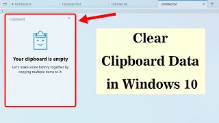 How to Clear Clipboard Data in Windows 10 [upl. by Cahn]