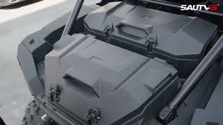 SAUTVS Installation of 55 QT Poly Water Resistant Rear Cargo Storage Box for Polaris RZR XP 1000 XP [upl. by Sivle]