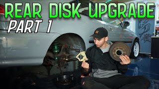 Rear Disk Brake Upgrade For The Civic DIY pt1 [upl. by Ahsatal]