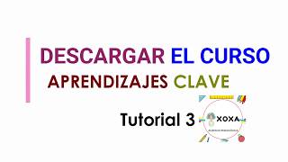 APRENDIZAJES CLAVE DESCARGAR CURSO [upl. by Lyrrad]