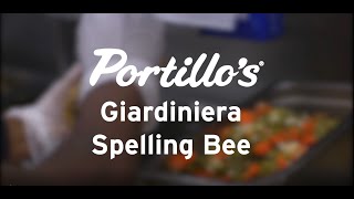 Portillos Giardiniera Spelling Bee [upl. by Nanny839]