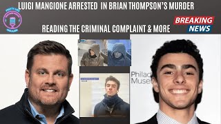 Luigi Mangione Arrested In Connection Of CEO Brian Thompson Shooting What We Know So Far [upl. by Teillo]