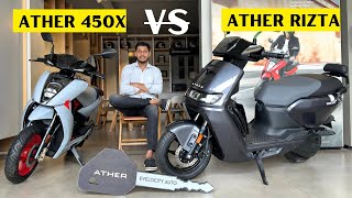 Ather Rizta vs 450X comparison 2024 [upl. by Ilenay]