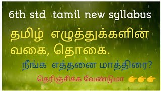 tamil eluthukalin vagaiyum thogaiyumதமிழ் எழுத்துகளின் வகையும் தொகையும்6 thpidithathai seivom [upl. by Zosema]