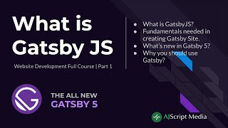 What is Gatsby JS  AJScript [upl. by Lesiram]