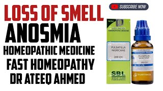 Anosmia  Loss of Smell Symptoms Cause amp Homeopathic Treatment [upl. by Madson]