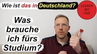 Wie ist das in Deutschland – Folge 001 – Voraussetzungen für das Studium [upl. by Idnod]