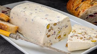 Fait en 5 min pour épater vos invités  Nougat de fromage pour les fêtes  Recette dernière minute [upl. by Ynaffets137]