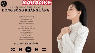 KARAOKE  DÒNG SÔNG PHẲNG LẶNG  KIỀU TRÂN HÀ LINH OFFICIAL [upl. by Ronoh]