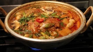 Spicy fish soup maeuntang [upl. by Lekzehcey]